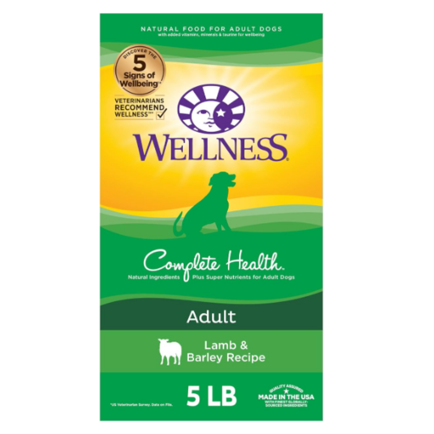Wellness Complete Health Adult Grained Lamb & Barley - 5 lbs.