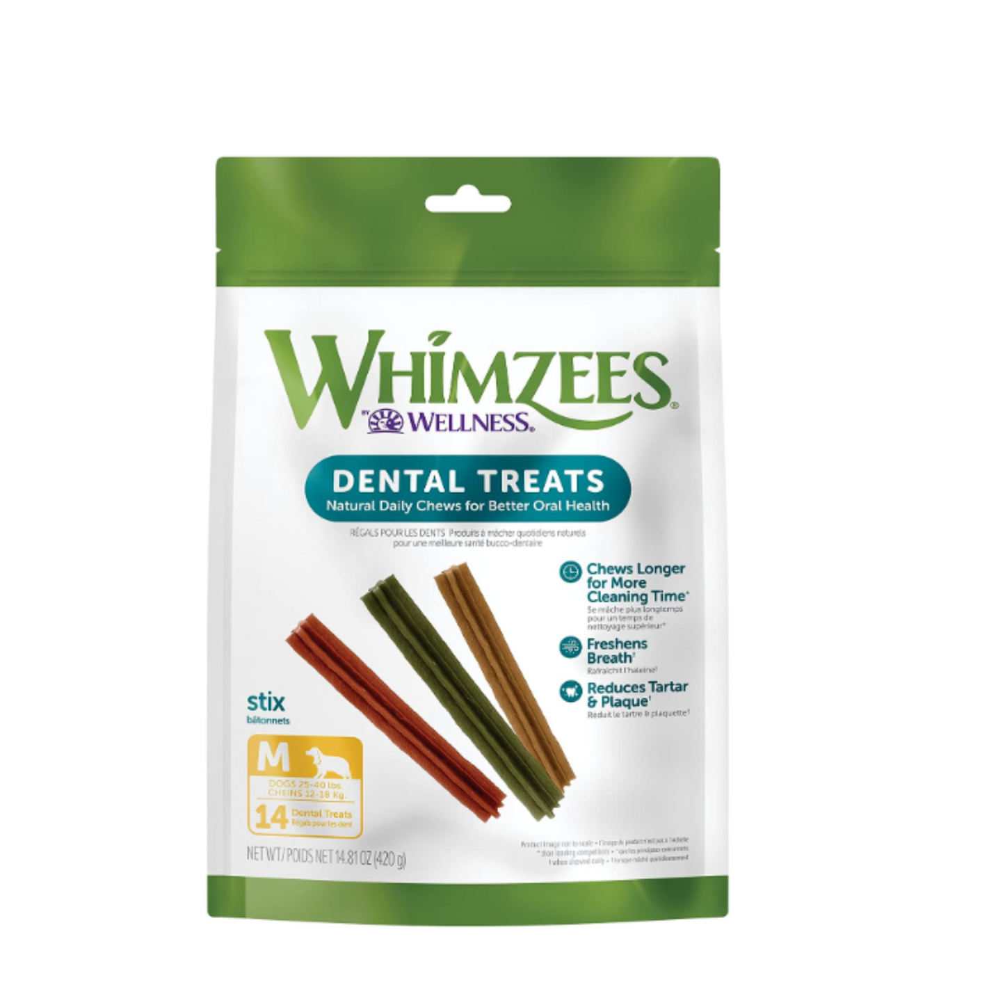 WHIMZEES 14 STIX Medium Classic Stix