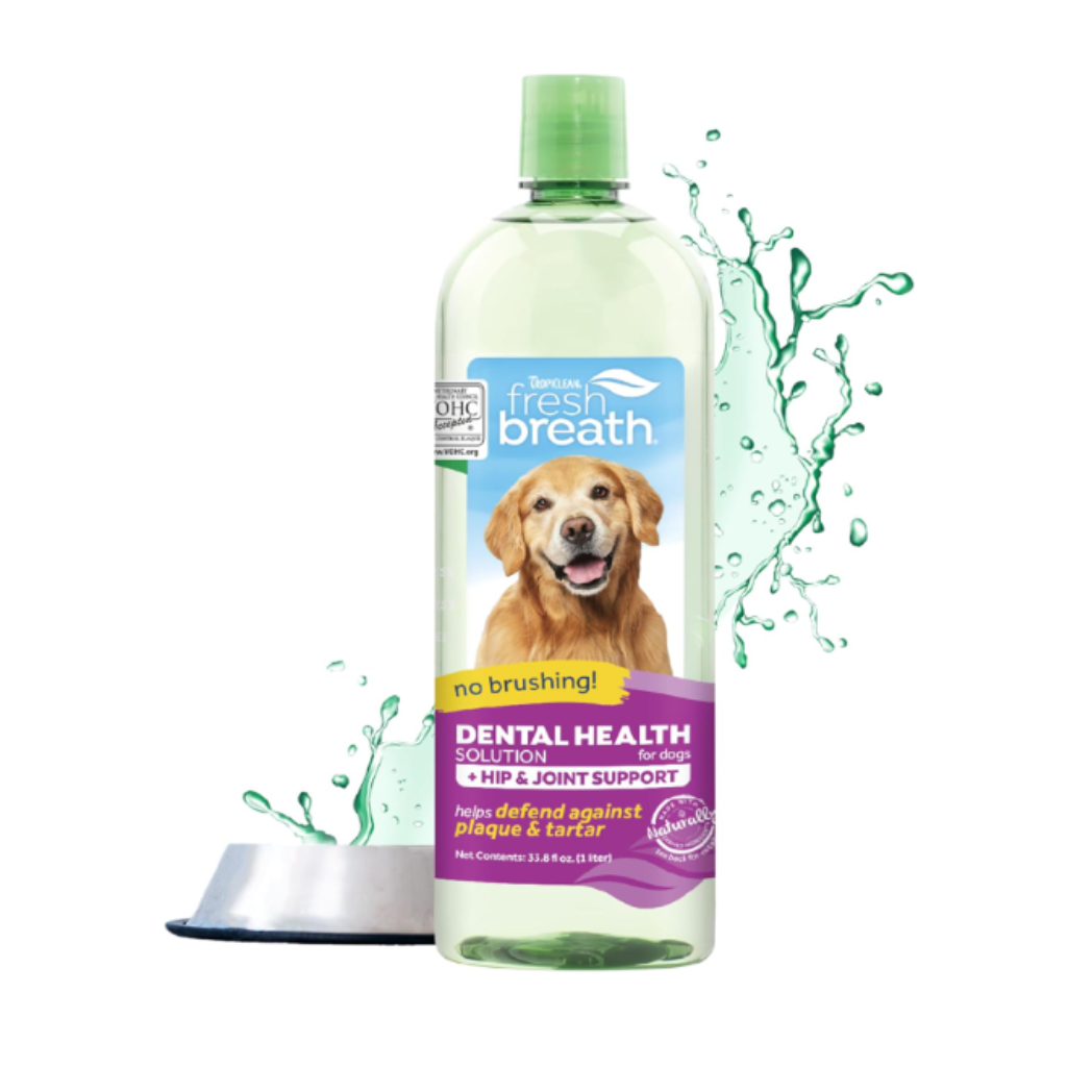 TropiClean Fresh Breath Plus Glucosamine for Hips & Joints 33.8oz