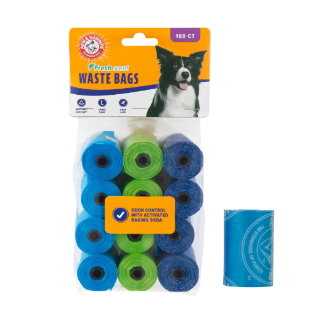 Arm & Hammer 180 Dog Poop Bags Assorted Color