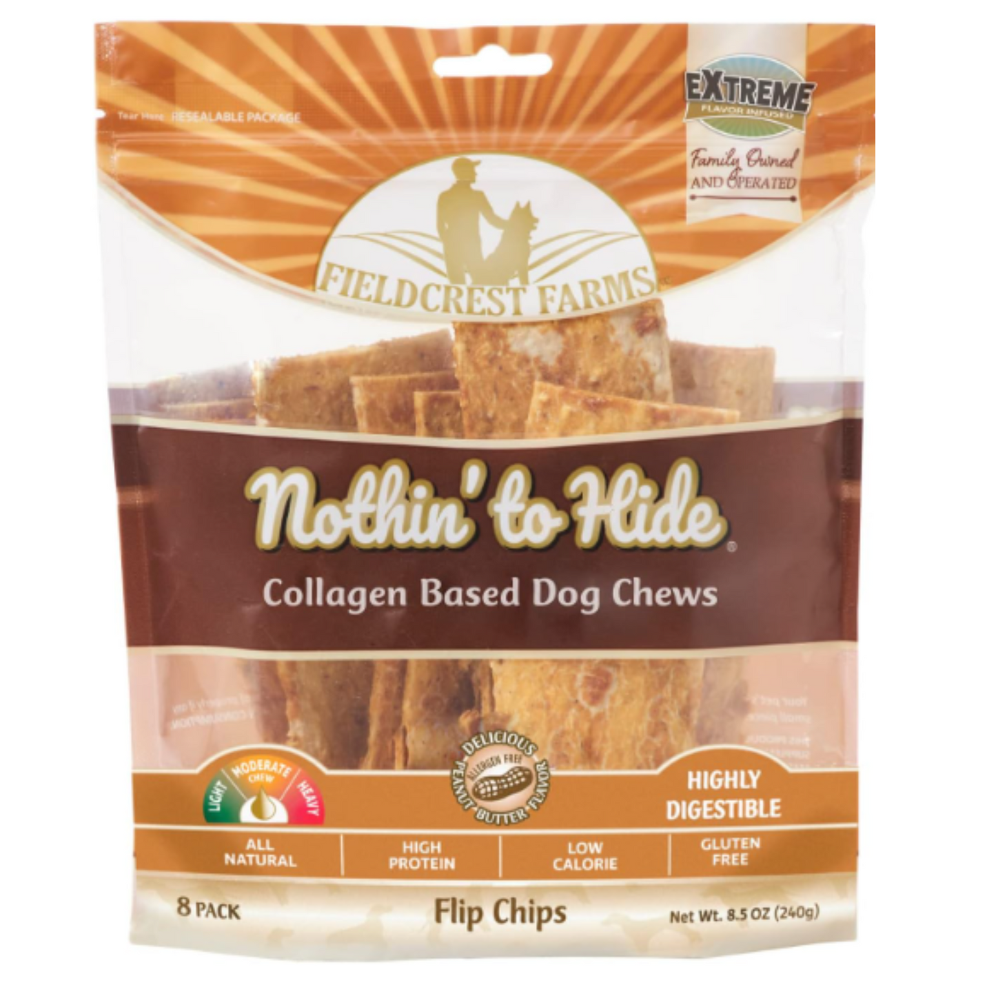 Fieldcrest Farms Flip Chips Peanut Butter 8pcs