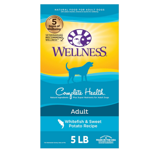 Wellness Complete Health Adult Grained Whitefish & Sweet Potato - 5 lbs.