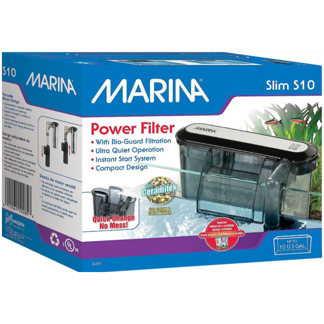 Marina Slim Filter S10 For Aquariums up to 38L (10 US Gal)