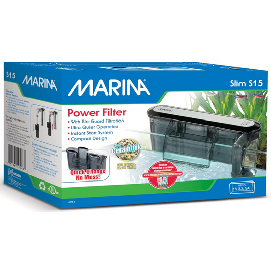 Marina Slim Filter S15 For Aquariums up to 57L (15 US Gal)