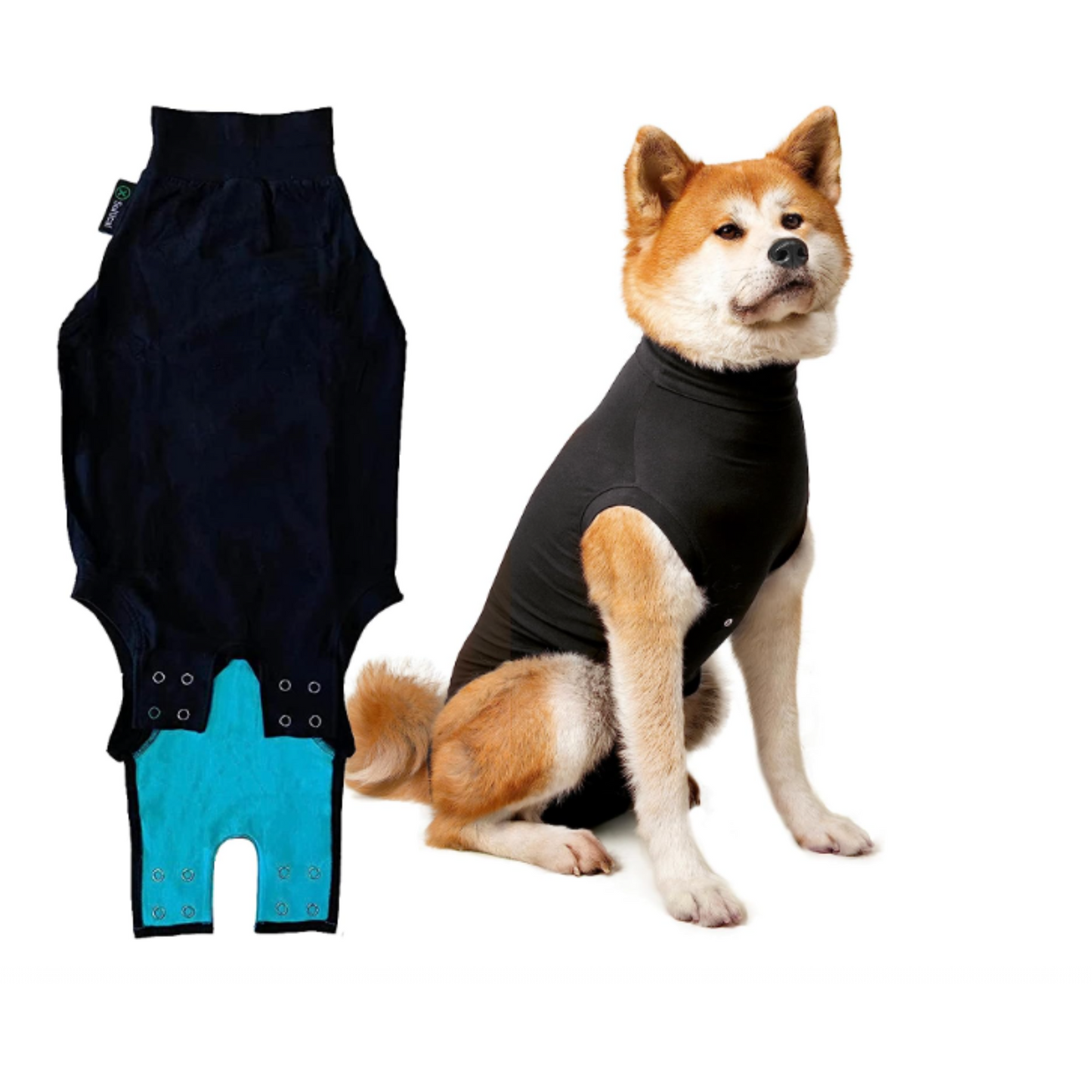 Recovery Suit 2XL dog L-81cm BLACK