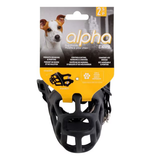 Zeus Alpha Dog Muzzle - Small, Black