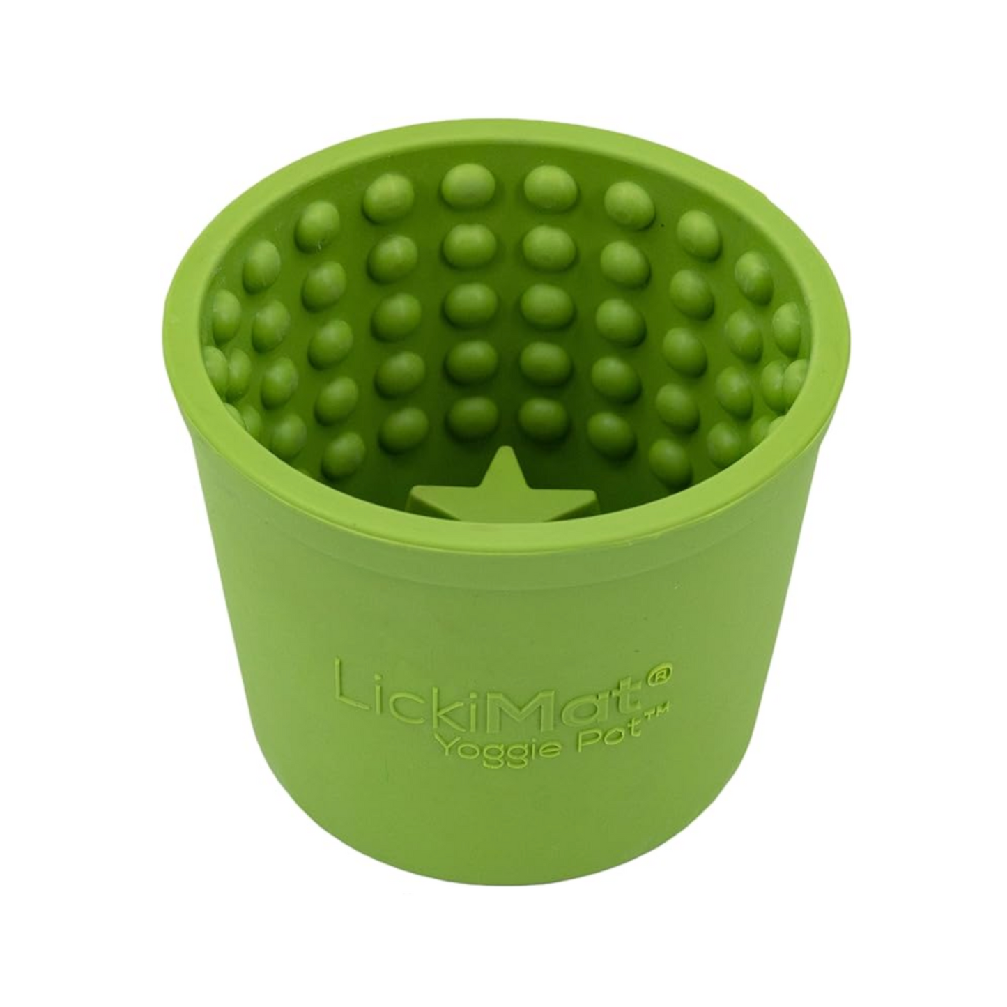 LickiMat Yoggie Pot Slow Feeder for Dogs - Green