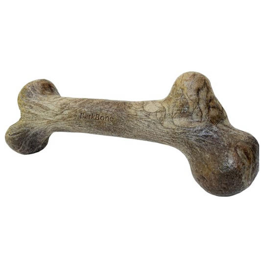 Pet Qwerks Dinosaur BarkBone, Bacon Flavor - 6.5"