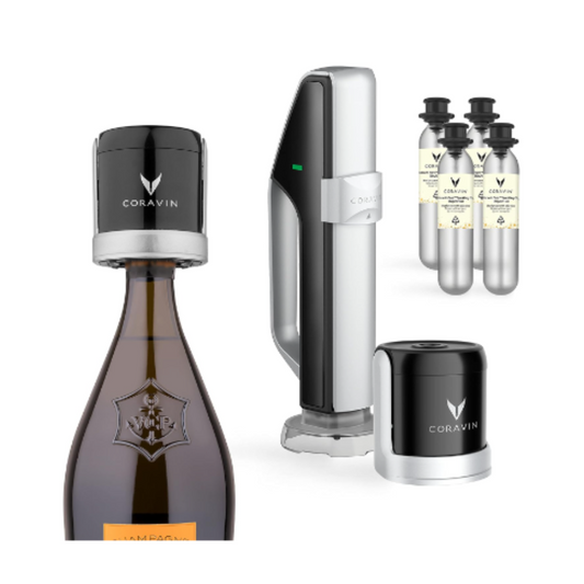 CORAVIN™ Sparkling Wine Preservation System (System, 2 Stopper, 4 Chargers)
