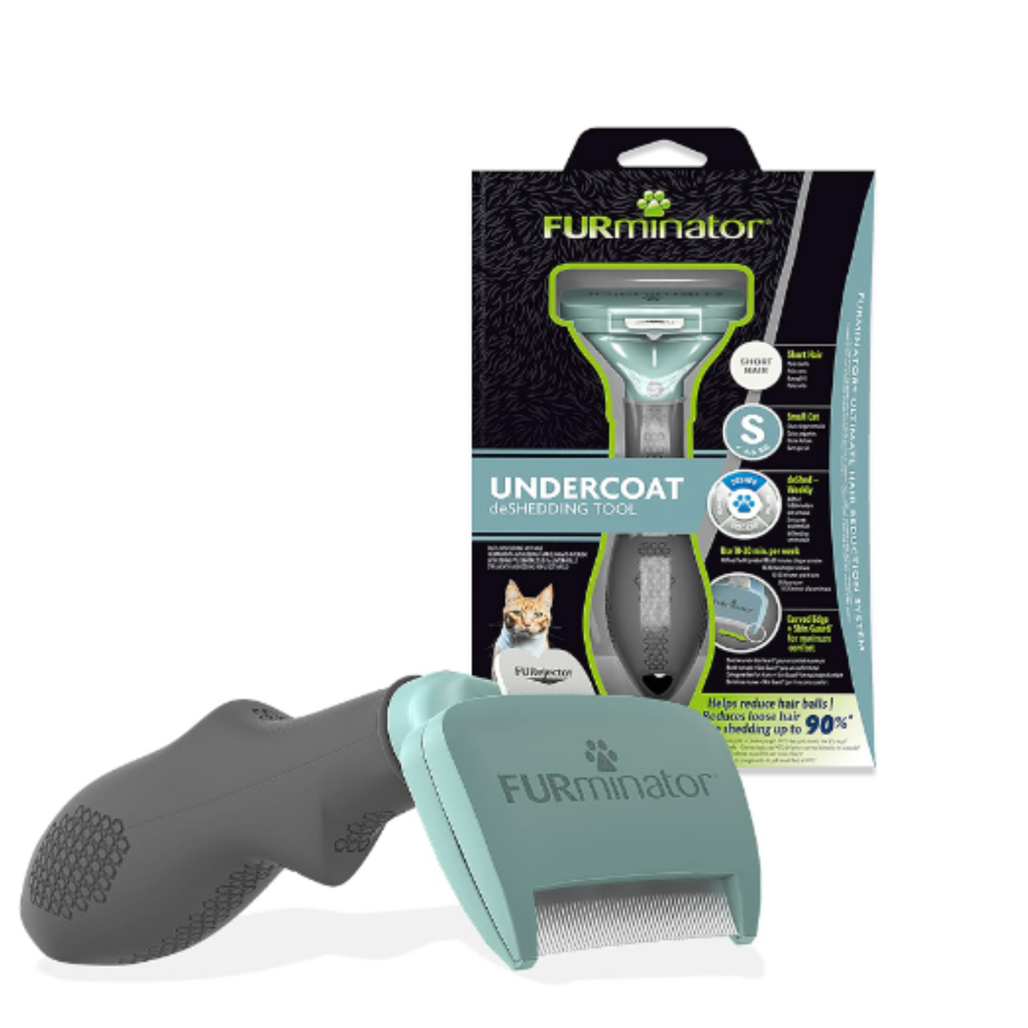 FURminator Undercoat deShedding Tool for Small Short Hair Cats