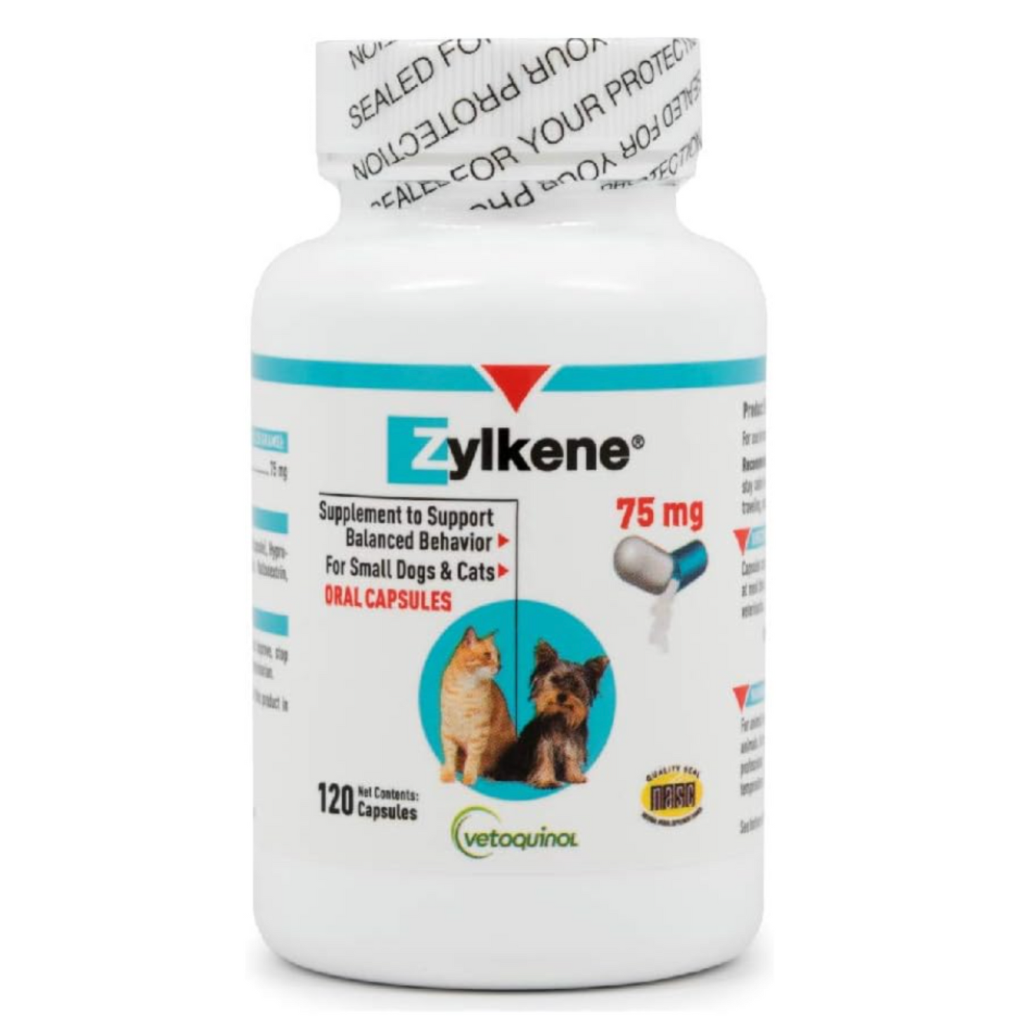 Vetoquinol Zylkene Calming Support Supplement 120 Capsules - 75mg