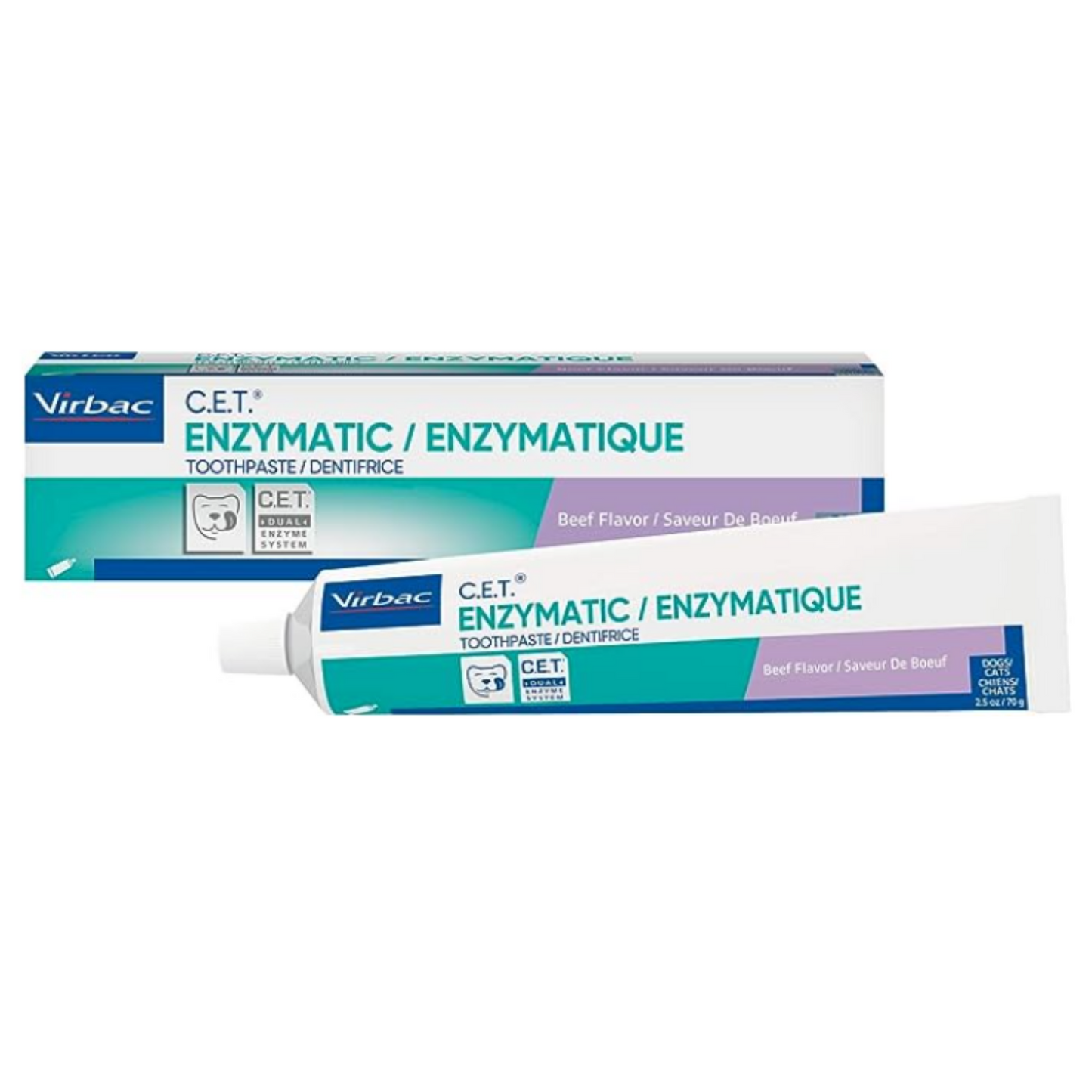 Virbac CET Enzymatic Toothpaste, Beef Flavor - 2.5 oz