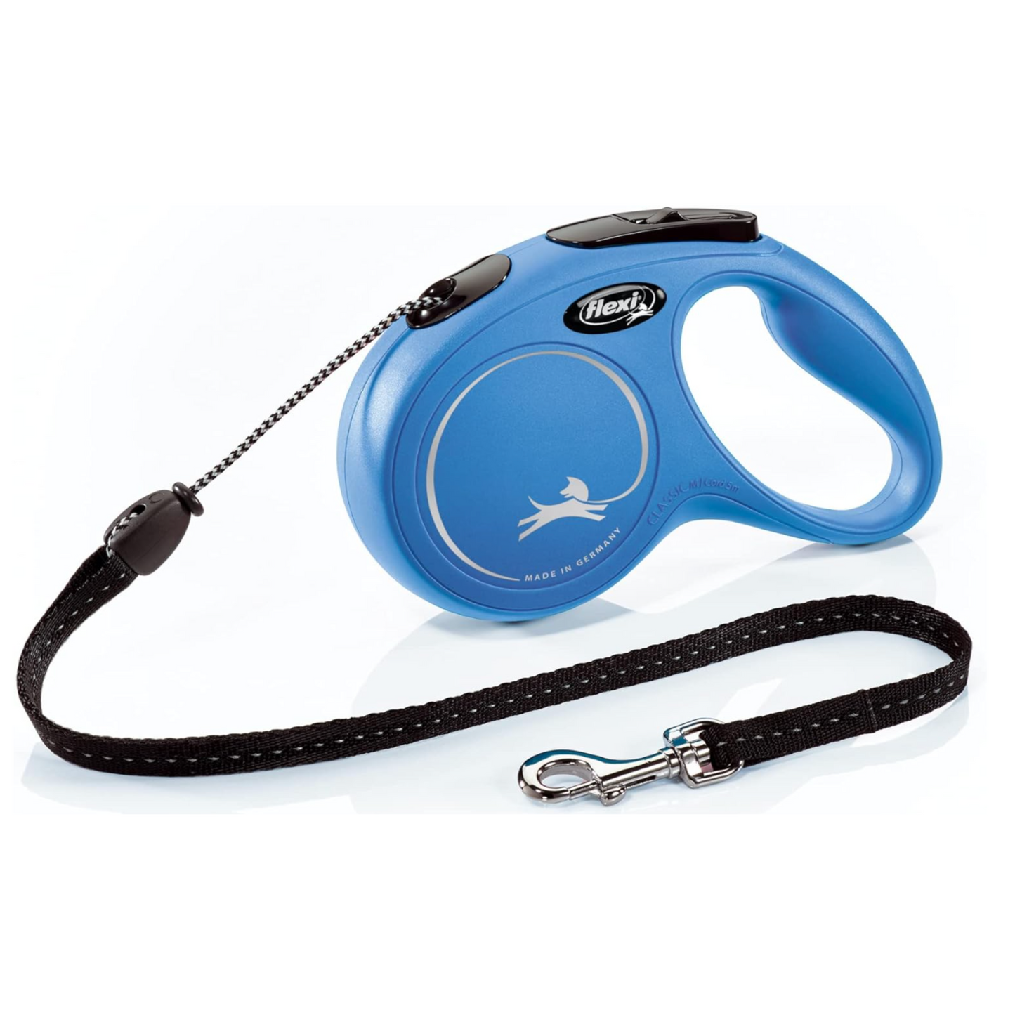 Flexi New Classic Retractable Cord Leash for Dogs - 16 ft. Medium, Blue