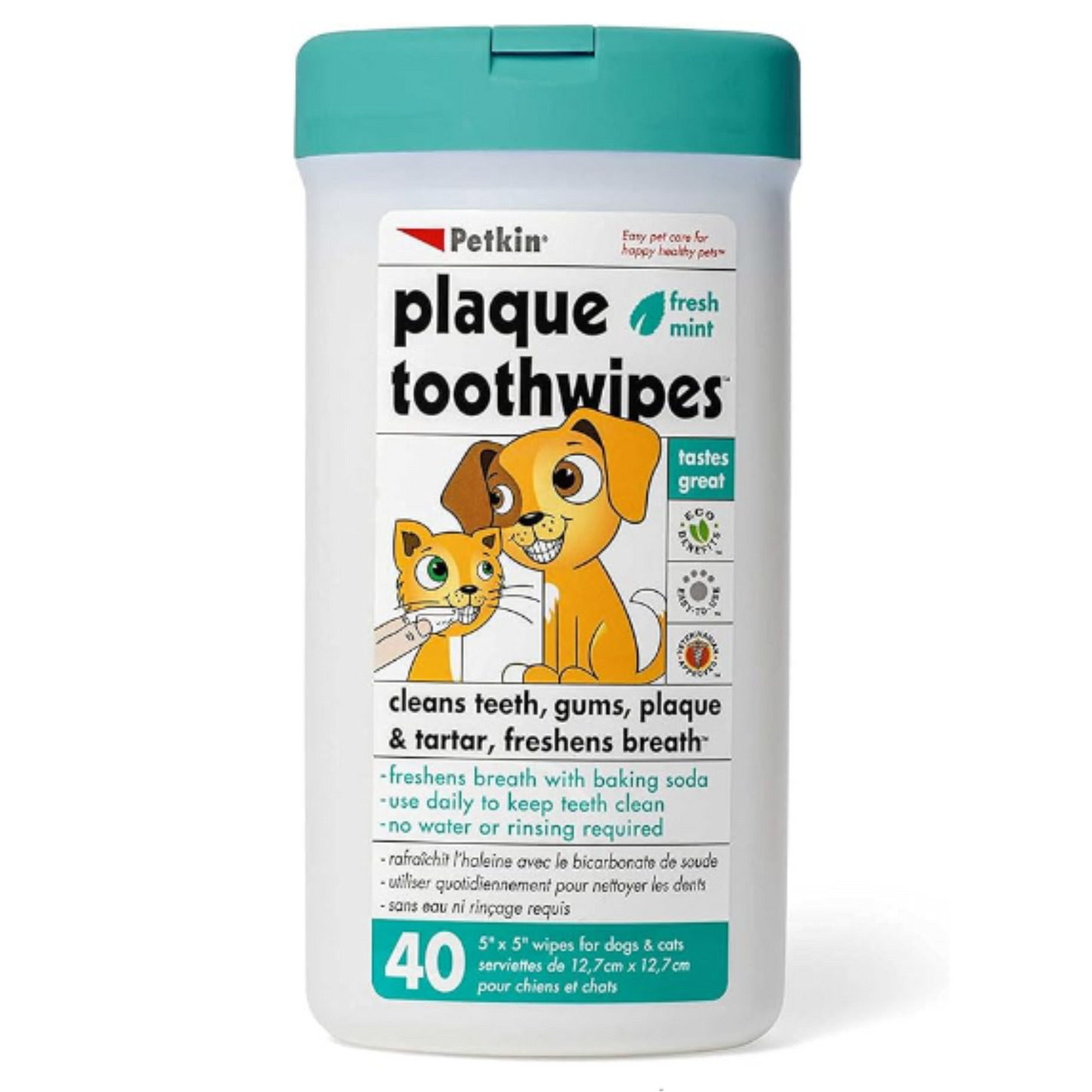 Petkin Toothwipes - 40 ct.