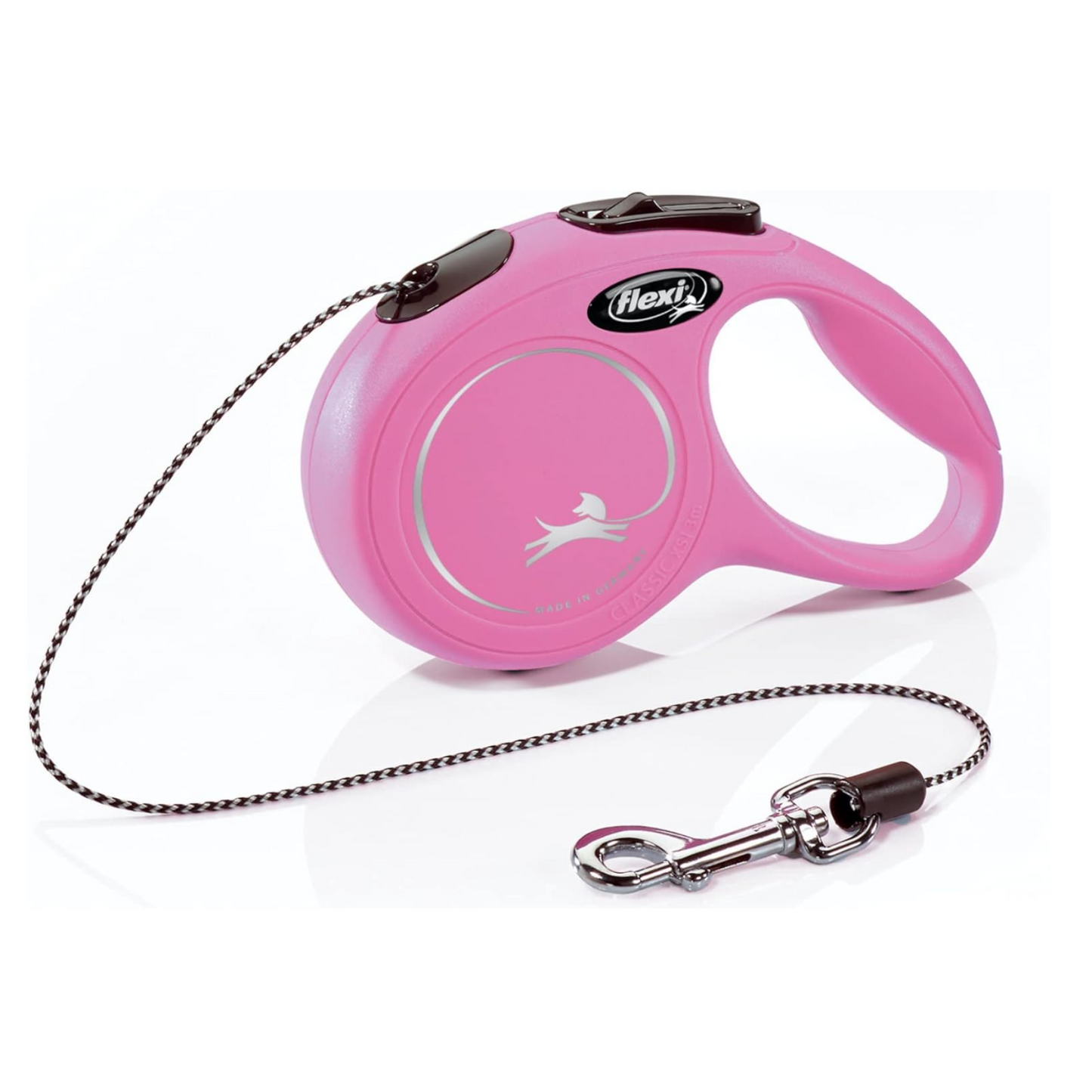 Flexi New Classic Retractable Cord Leash for Dogs - 10 ft. ExtraSmall, Pink