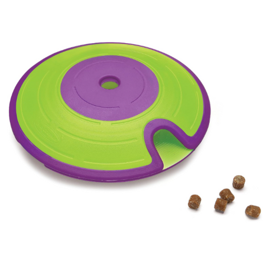 Outward Hound Treat Maze Interactive Puzzle Dog Toy Green Level 2 Intermediate