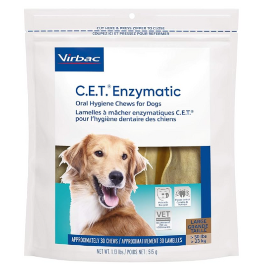 Virbac CET Enzymatic Oral Hygiene Chews, Beef - 1.13 lbs.