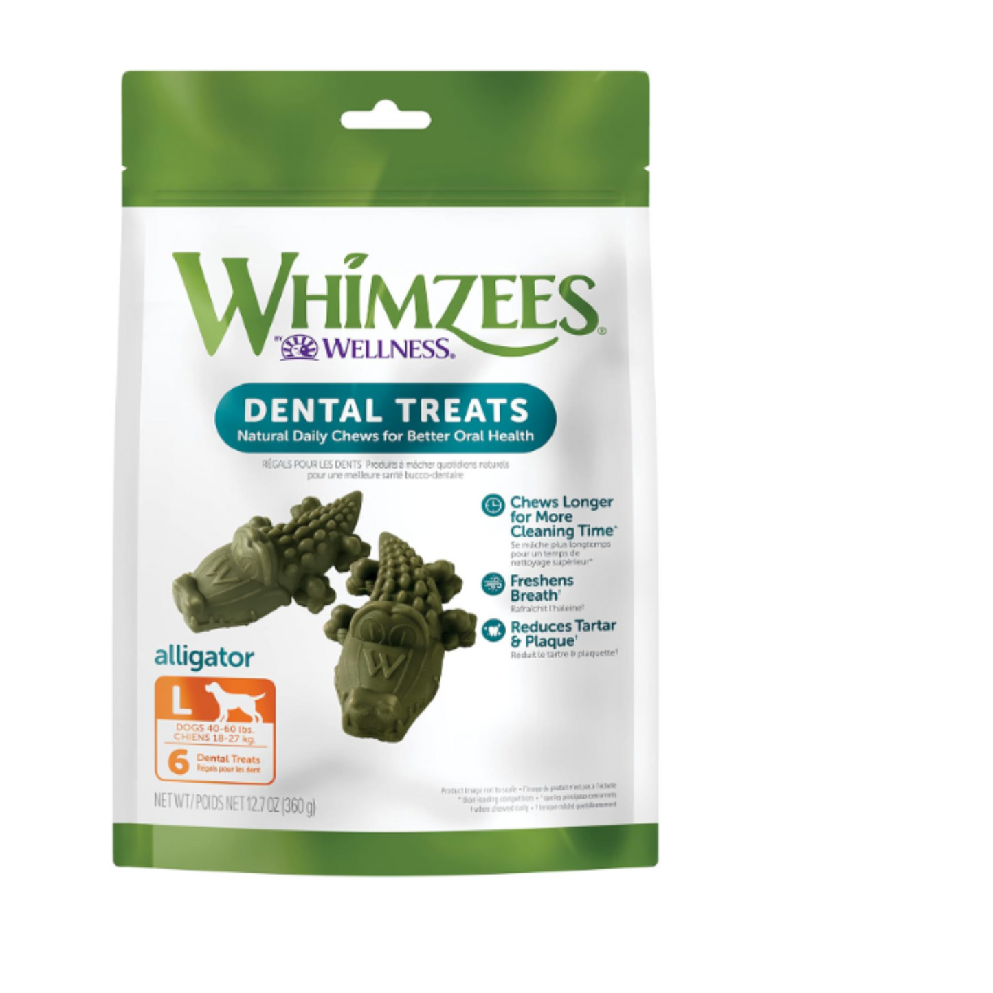 WHIMZEES ALLIGATOR L Dental Treats 6 Counts