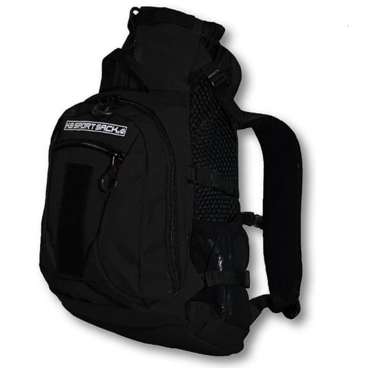 K9 Sport Sack | Adjustable Backpack Plus 2, Small - Jet Black