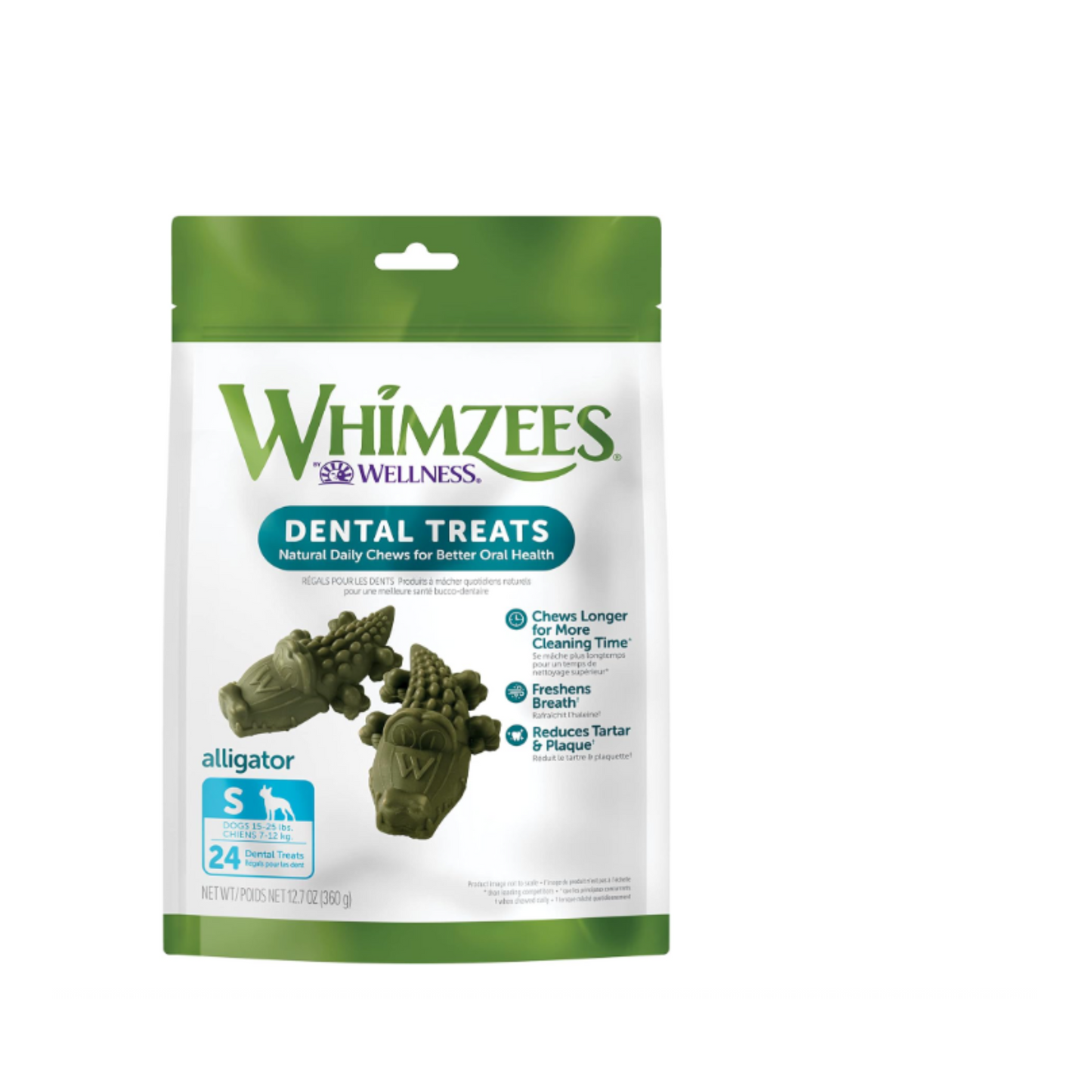 WHIMZEES ALLIGATOR  SML 24 Dental Treat