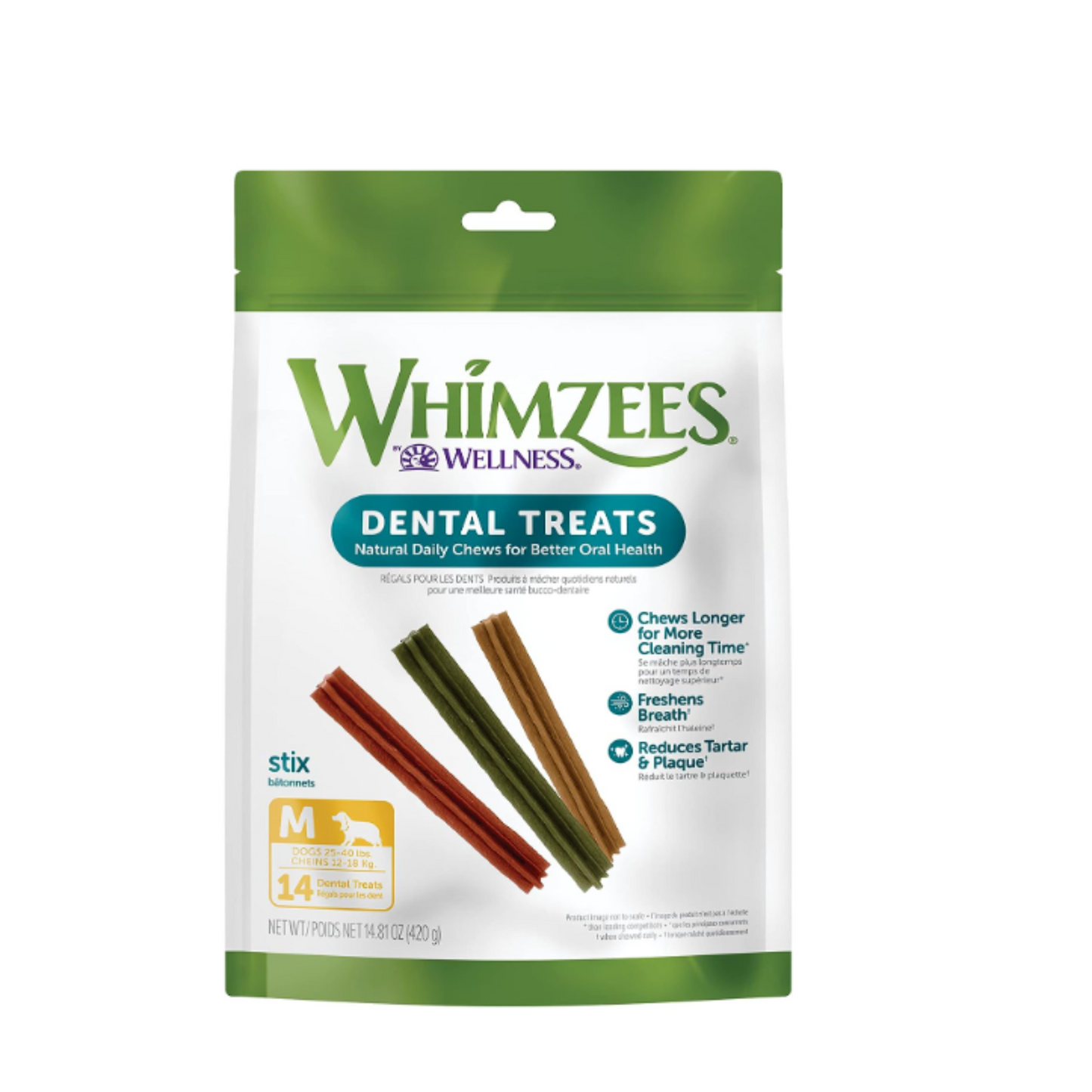 WHIMZEES 14  STIX  Medium  Classic Stix