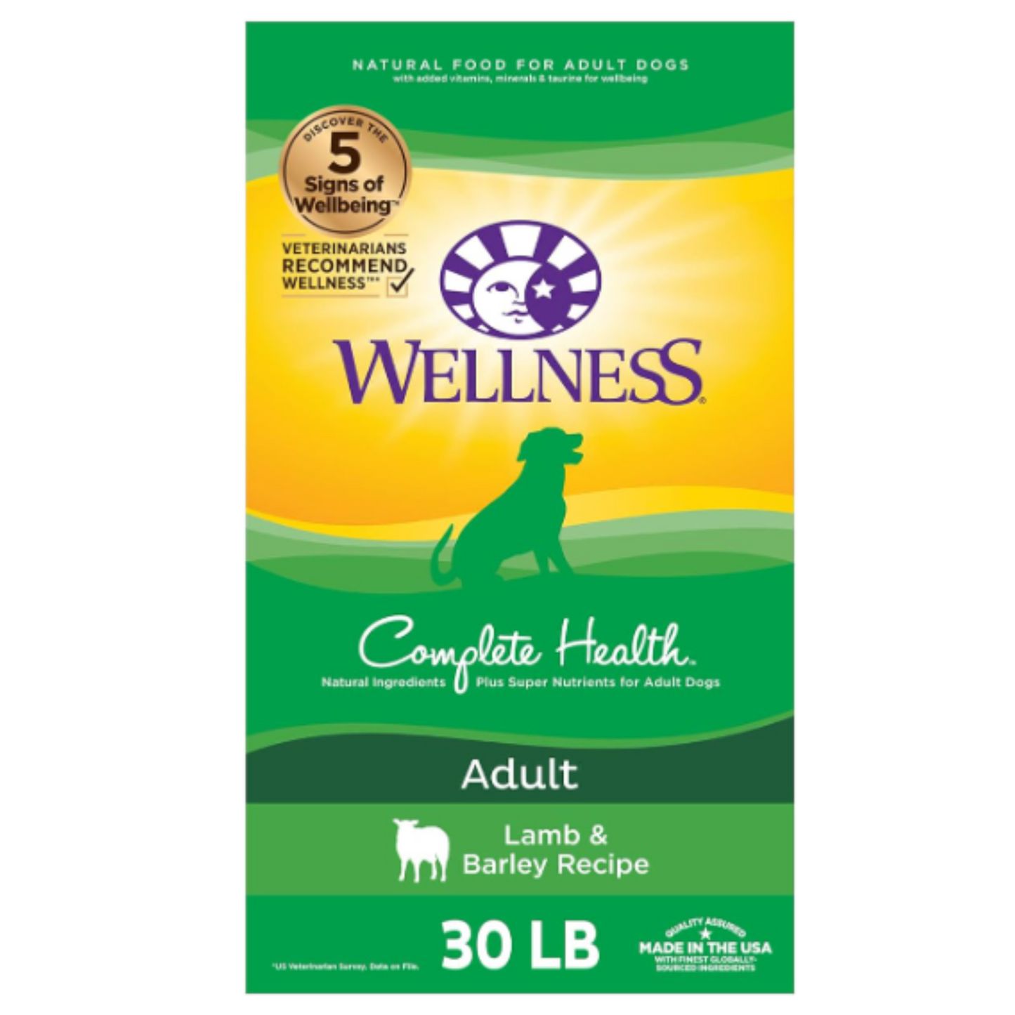 Wellness Complete Health Adult Grained Lamb & Barley - 30 lbs.