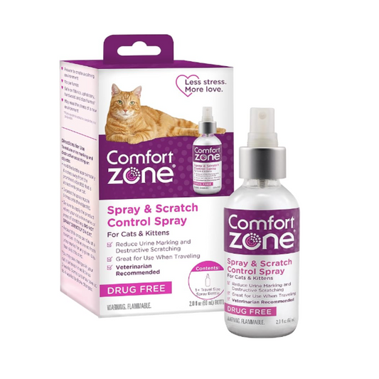 Comfort Zone Spray & Scratch Control Spray Travel Size - 2 oz.