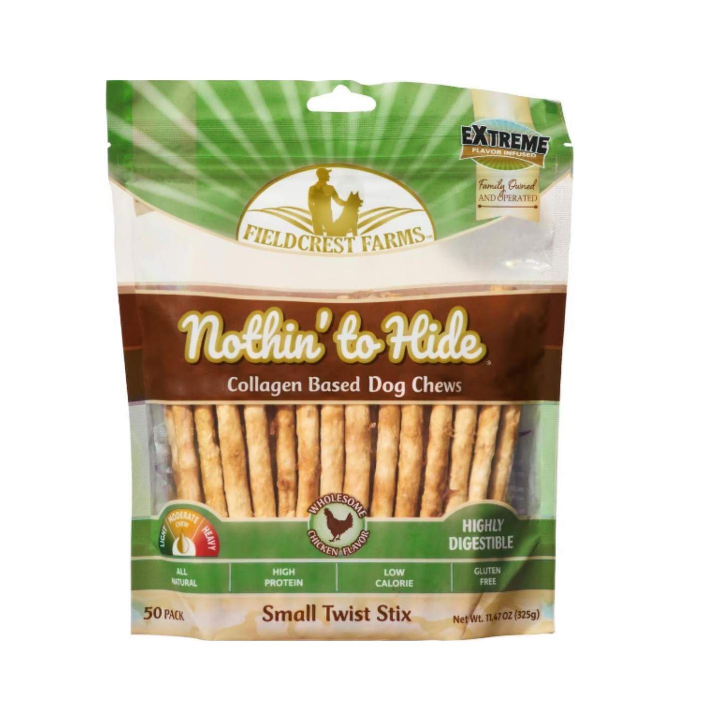 Fieldcrest Farms Twist Stix - Chicken 50pcs