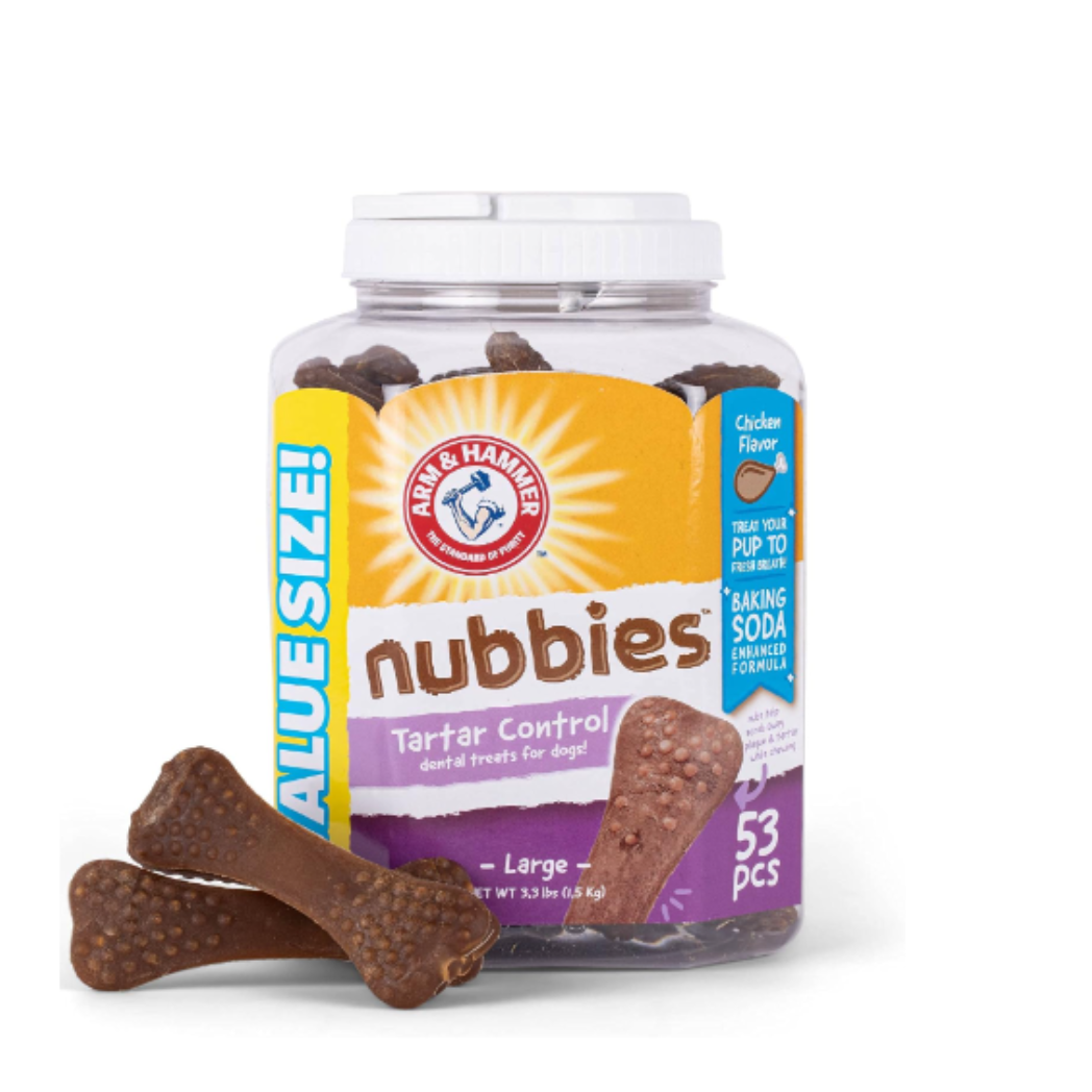 Arm & Hammer  Nubbies Dental Treats for Dogs Chicken Large 53pcs