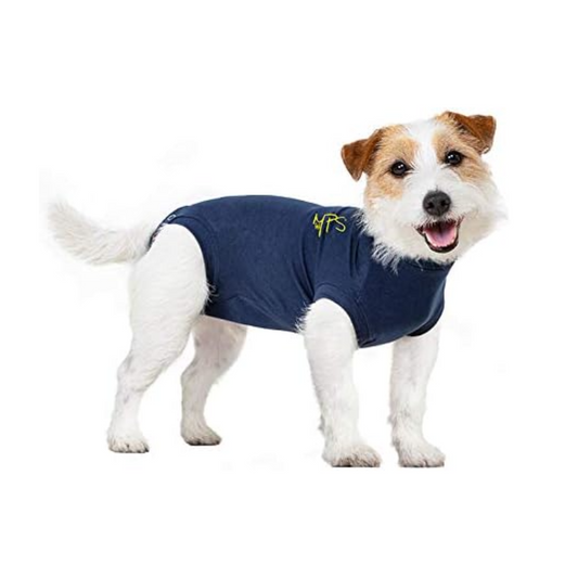 MPS Medical Pet Shirt Dog, Surgery Recovery Suit, Blue, Small