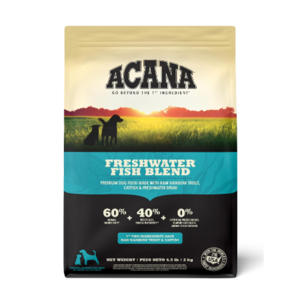 ACANA Grain Free Kibble Freshwater Fish Dog Food Recipe, 4.5 Pound