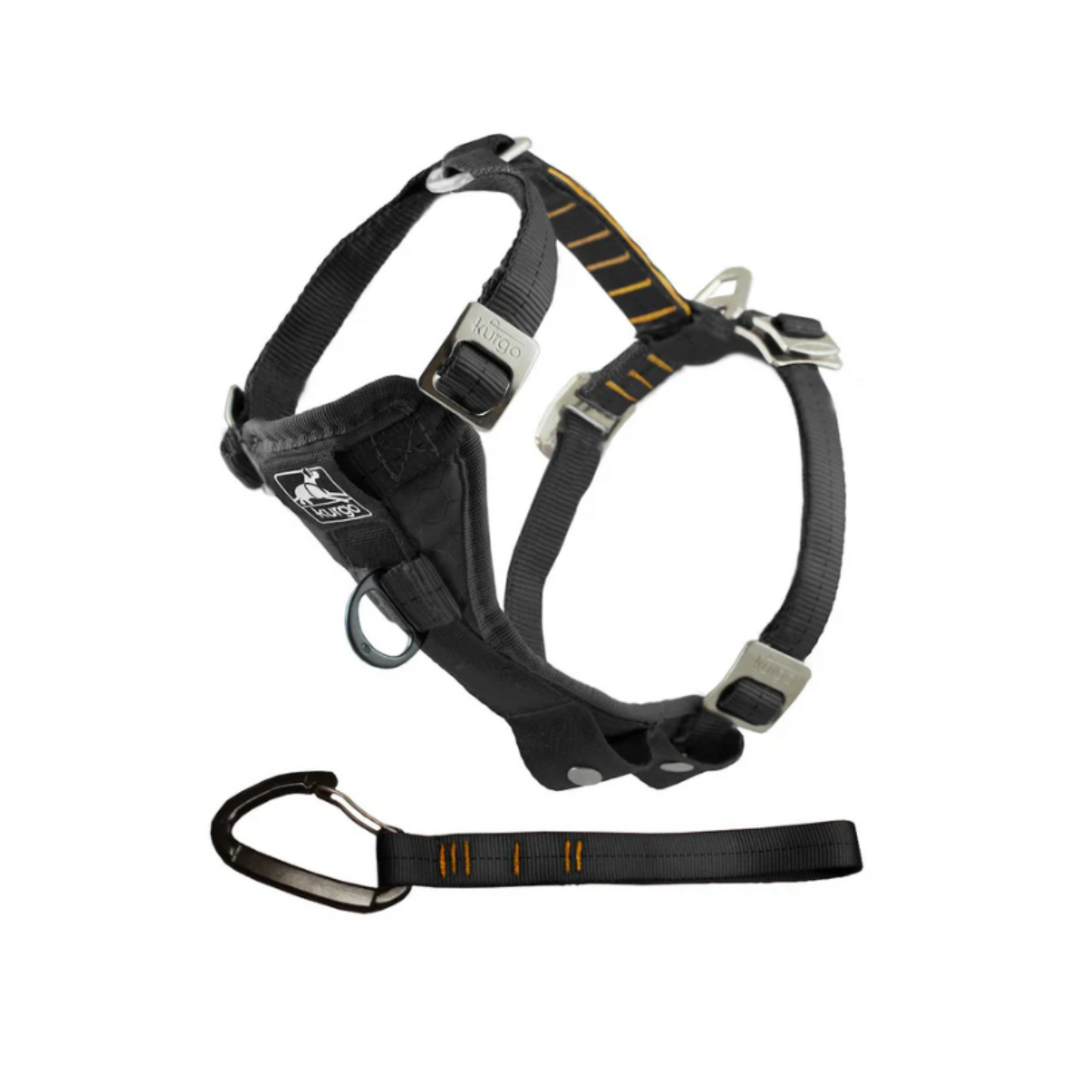 Kurgo Enhanced Strength Tru-Fit Smart Car Harness, Black - X-Small