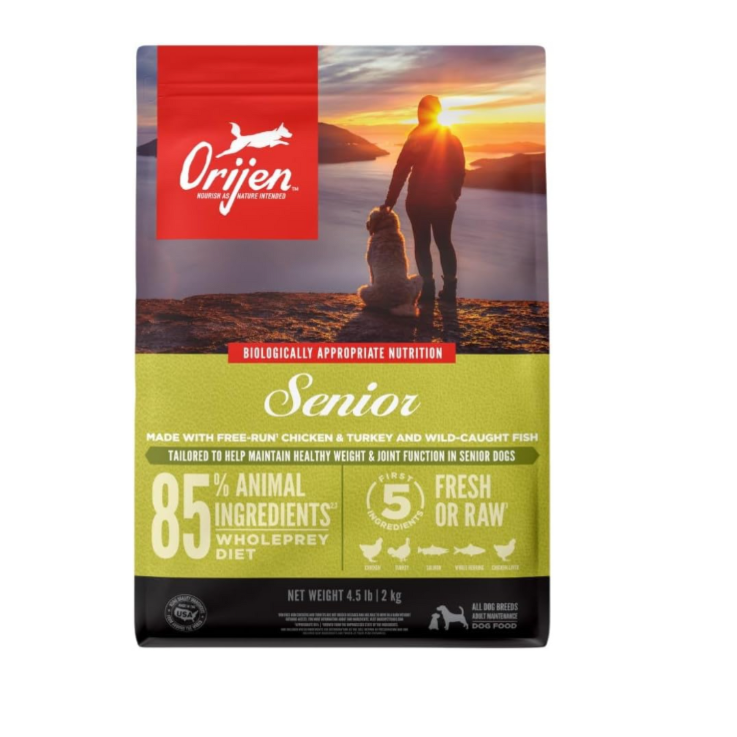 ORIJEN Senior Dry Dog Food 4.5lb