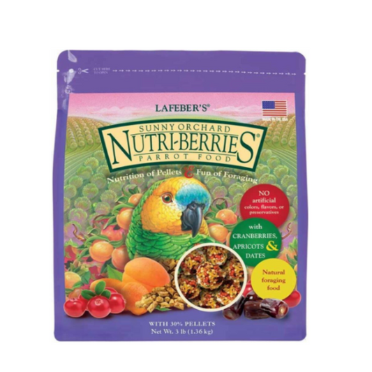 LAFEBER'S Sunny Orchard Nutri-Berries Pet Bird Food 3 lb