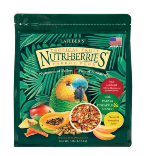 LAFEBER'S Tropical Fruit Nutri-Berries Pet Bird Food