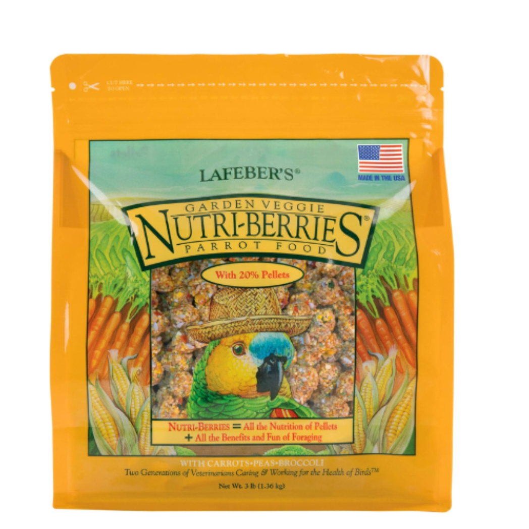 LAFEBER'S Garden Veggie Nutri-Berries Pet Bird Food 3 lb