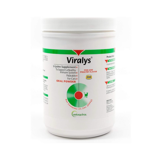 Vetoquinol Viralys L-Lysine Supplement Powder for Cats - 600g