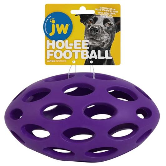 JW Pet Hol-ee Football Dog Toy, Large - (Colors May Vary)